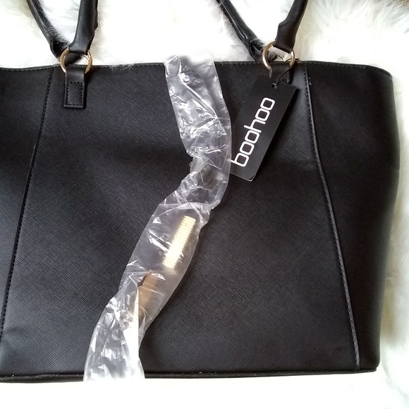 structured crosshatch tote bag